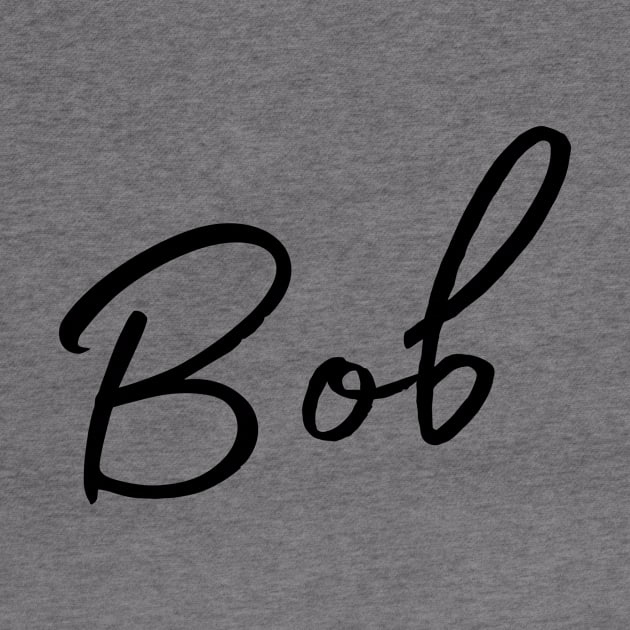 Bob Name Calligraphy by Word Minimalism